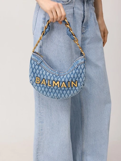 Сумка текстильная 1945 Soft Moon BALMAIN