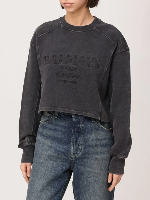 Толстовка хлопковая BALMAIN