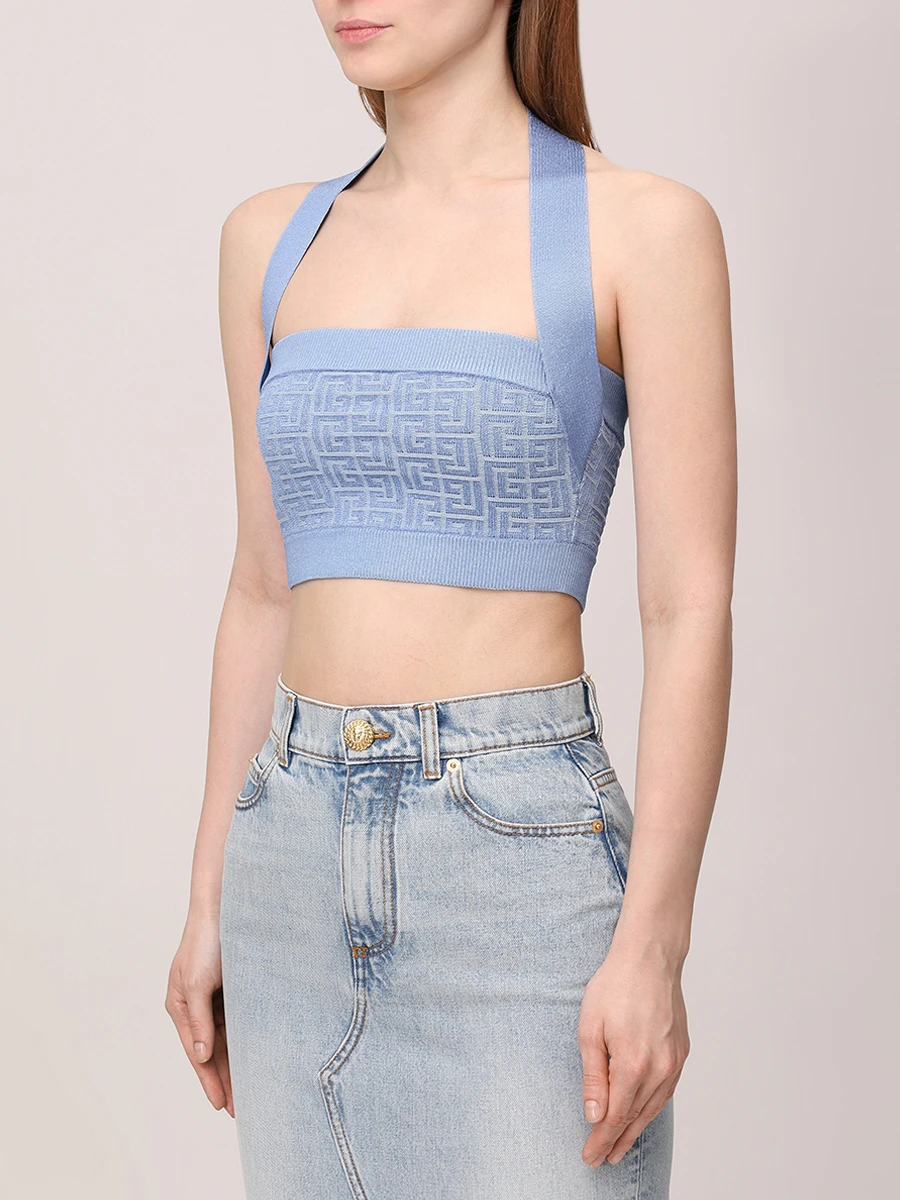 Кроп-топ из вискозы