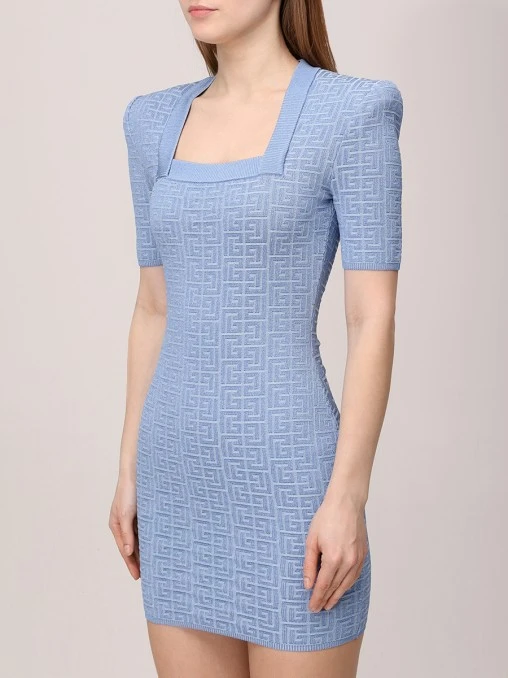 Платье из вискозы BALMAIN