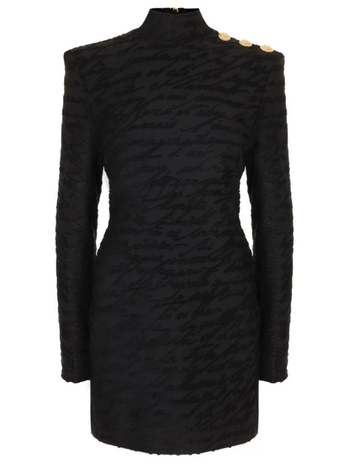 Платье из вискозы BALMAIN
