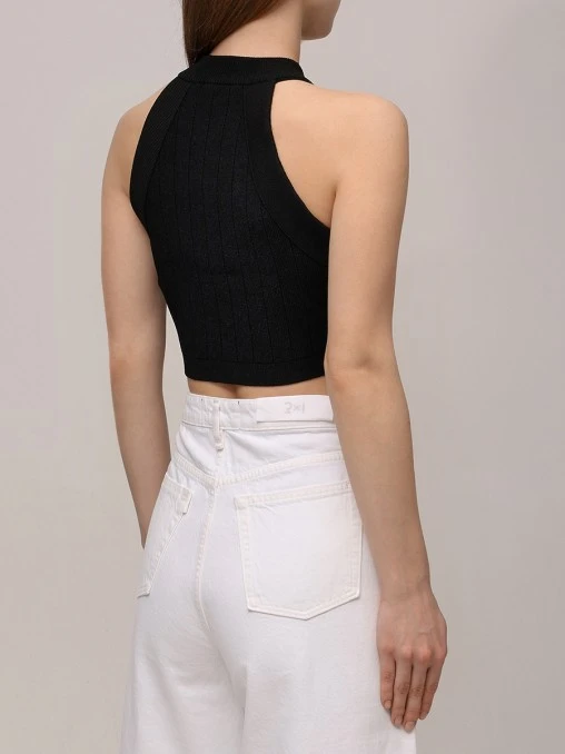 Топ из вискозы BALMAIN
