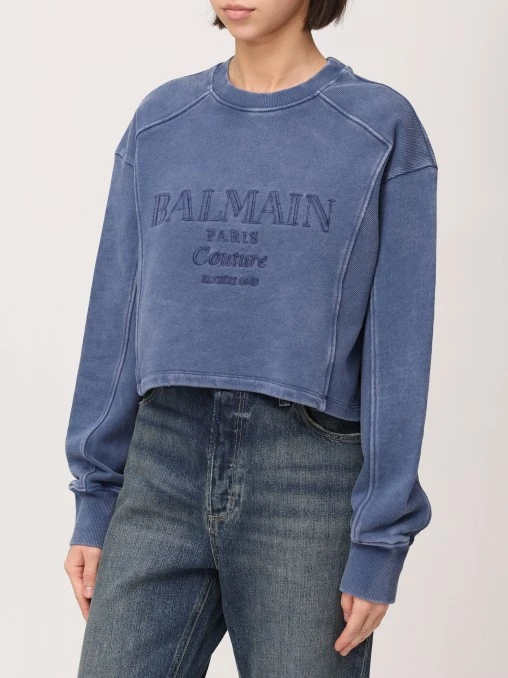 Толстовка хлопковая BALMAIN