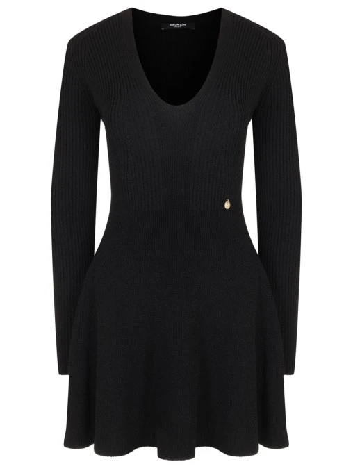Платье из вискозы BALMAIN