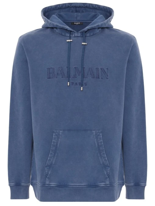 Худи хлопковое BALMAIN