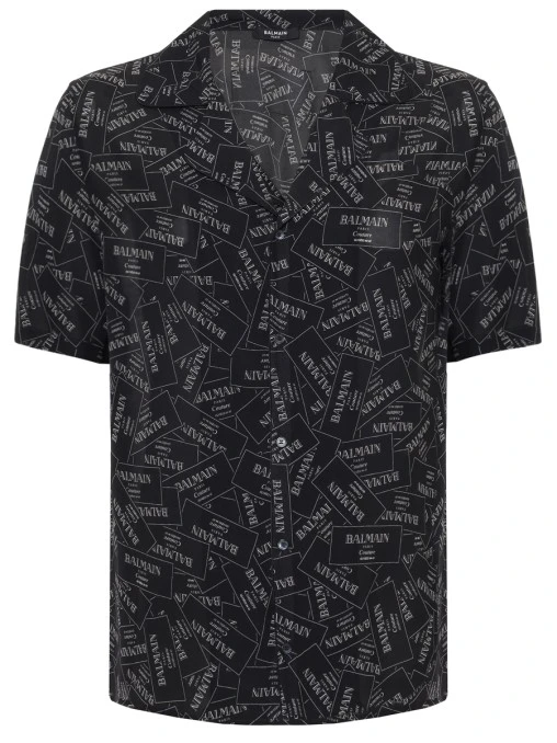 Рубашка из вискозы BALMAIN