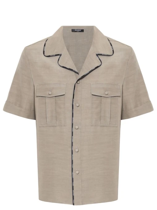 Рубашка из вискозы и купро BALMAIN