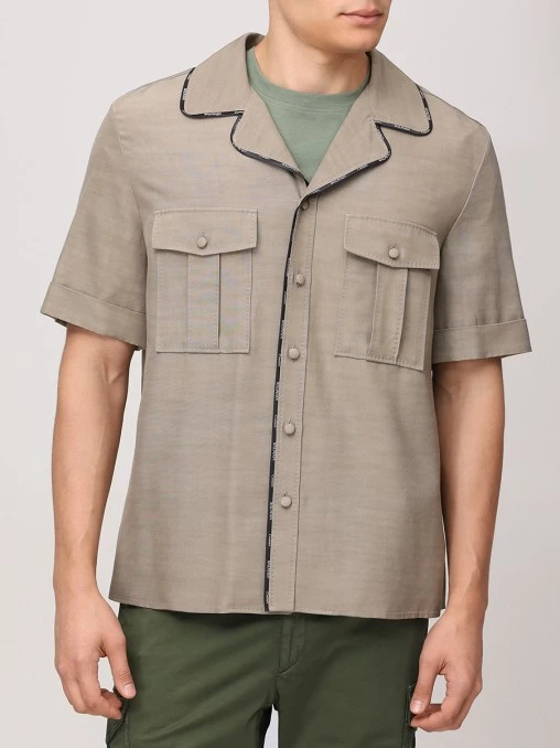 Рубашка из вискозы и купро BALMAIN