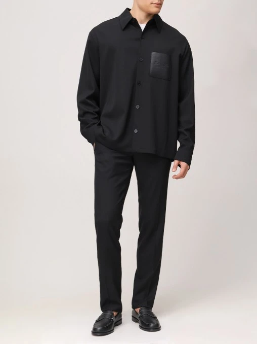 Рубашка шерстяная BALMAIN