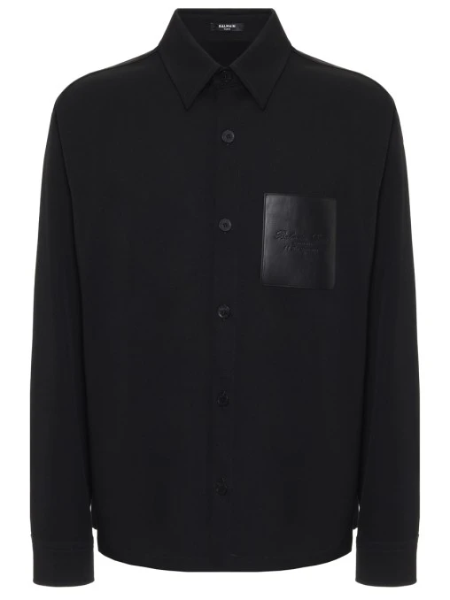 Рубашка шерстяная BALMAIN