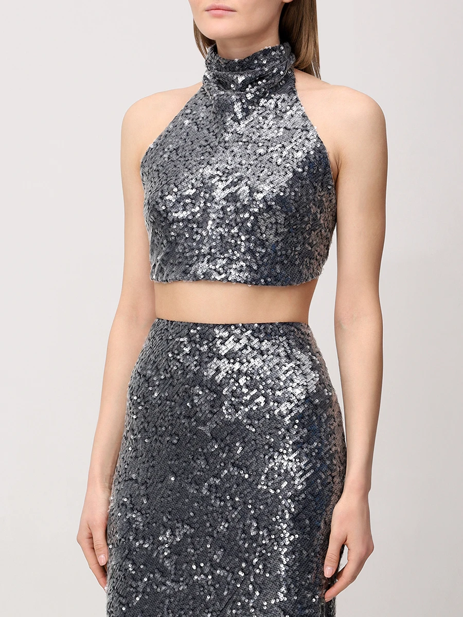 Топ с пайетками