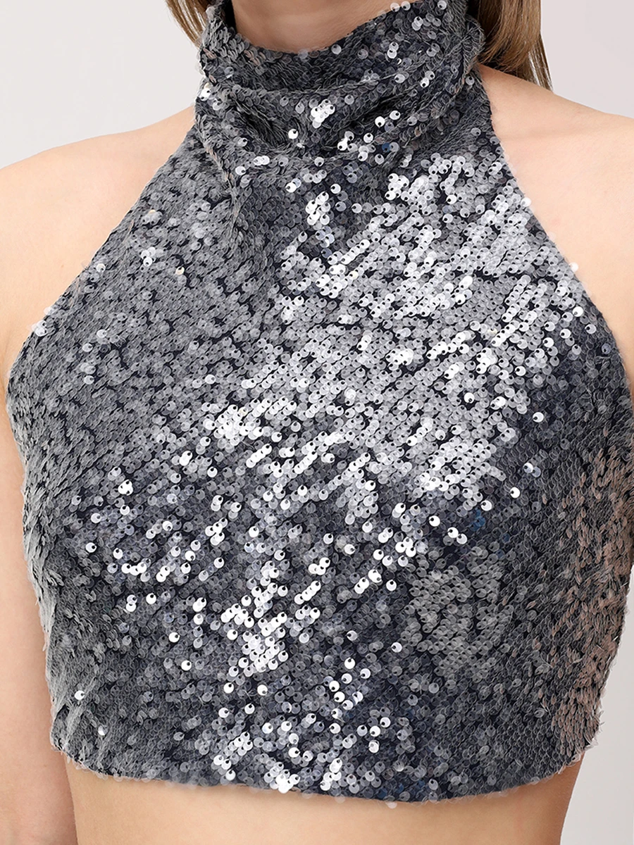 Топ с пайетками