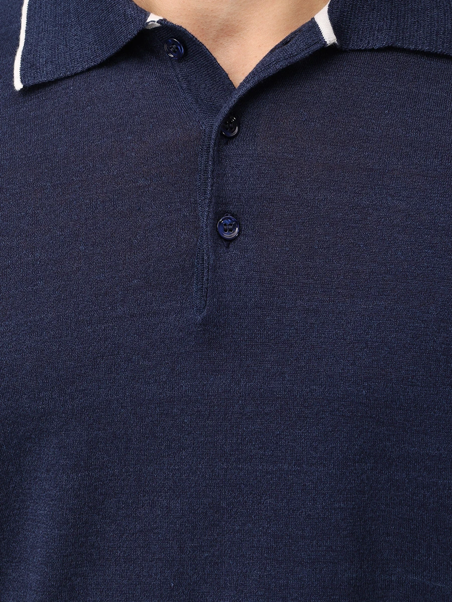 Поло изо льна и хлопка