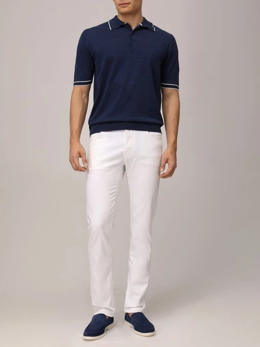 Поло изо льна и хлопка SUIT FACTORY