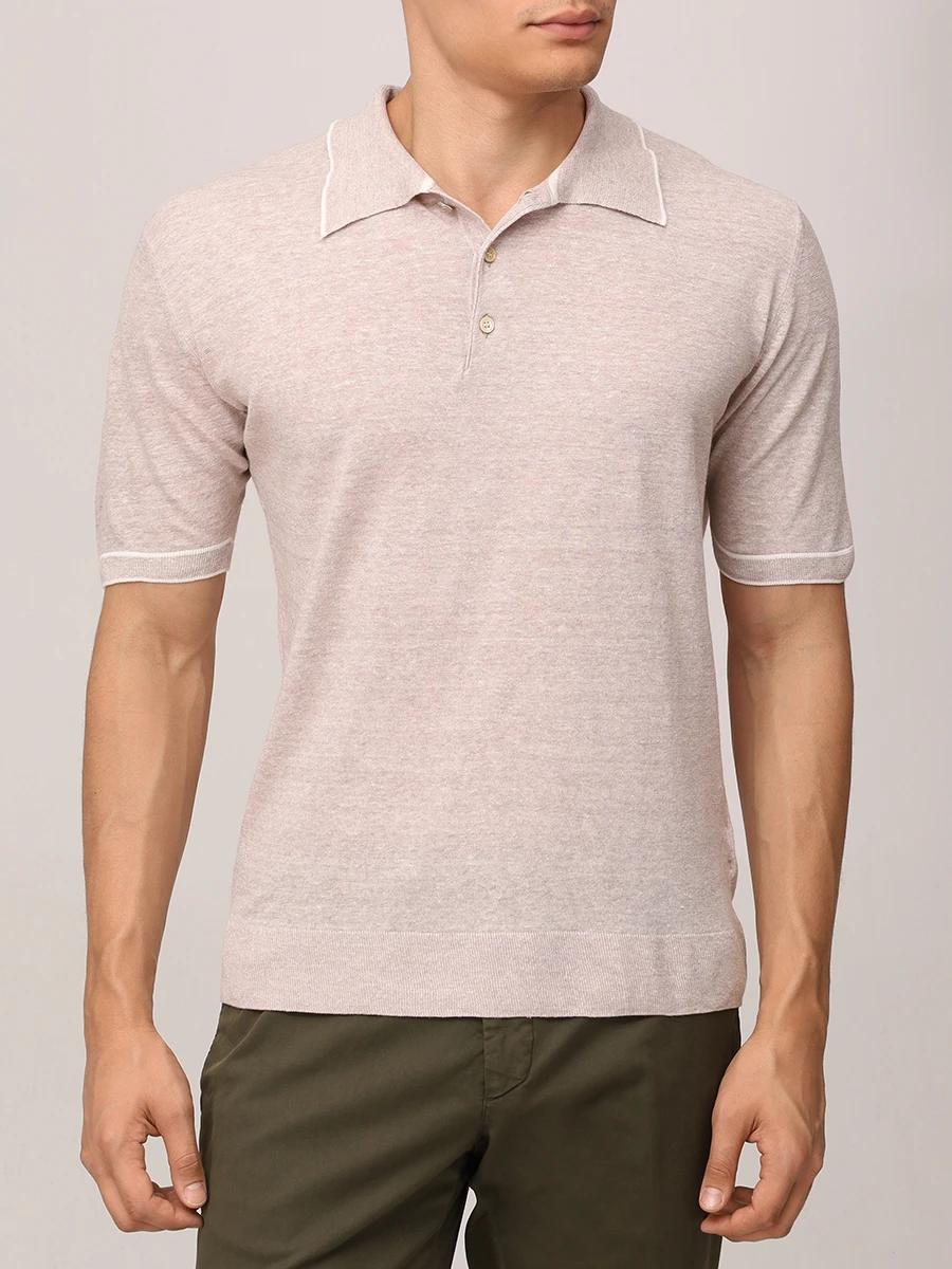 Поло изо льна и хлопка