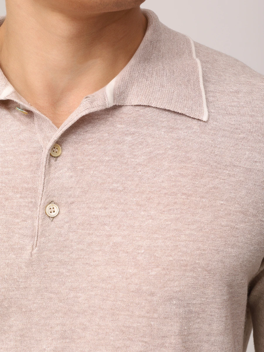 Поло изо льна и хлопка