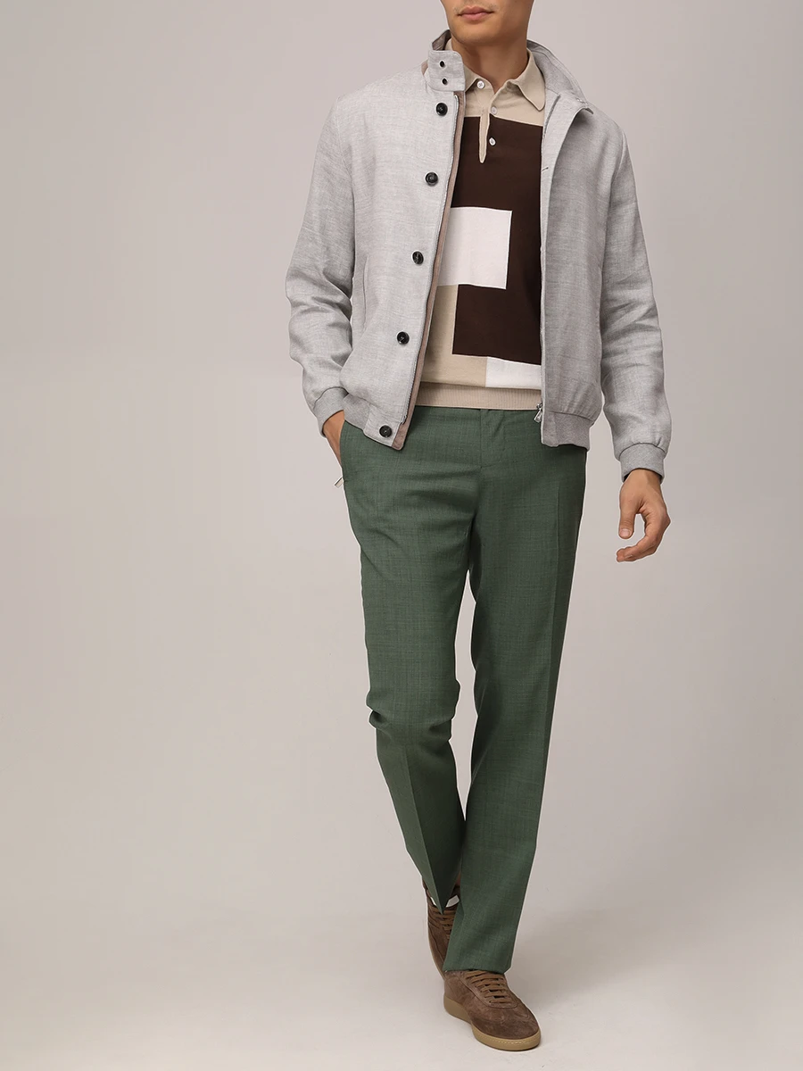 Куртка изо льна и шерсти