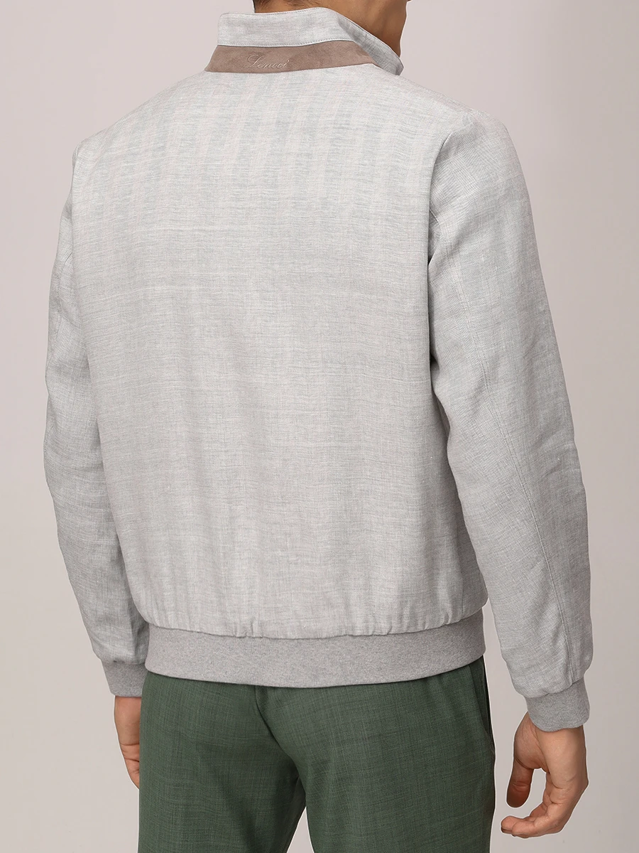 Куртка изо льна и шерсти