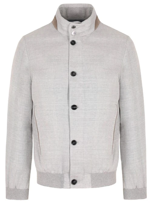 Куртка изо льна и шерсти LENOCI