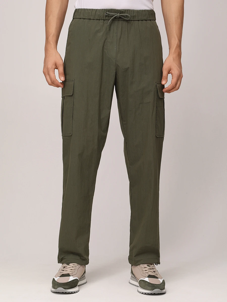 Брюки-карго хлопковые