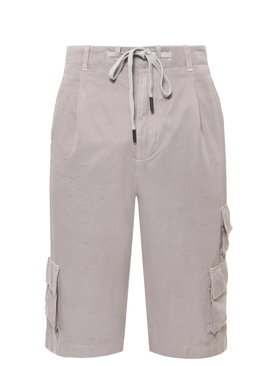 Шорты-карго однотонные