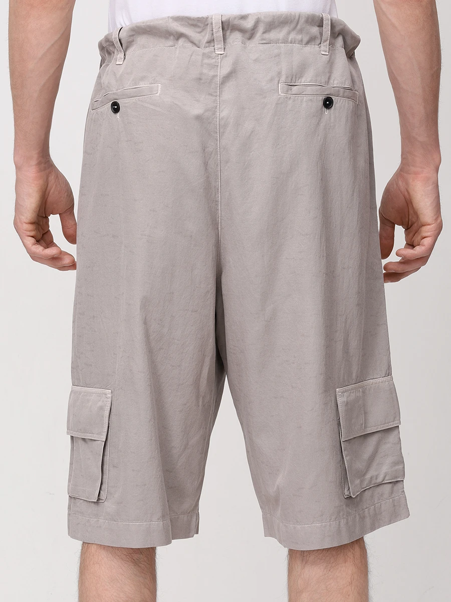 Шорты-карго однотонные