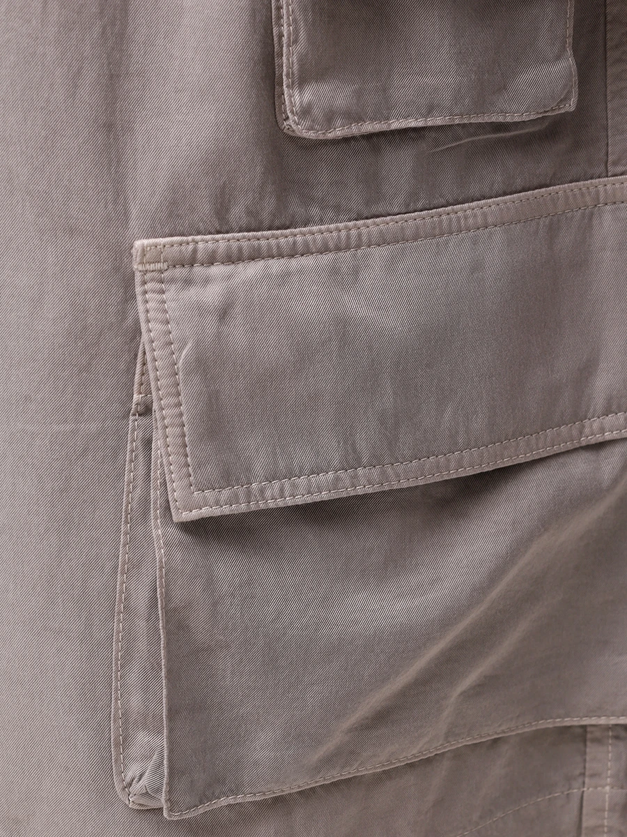 Шорты-карго однотонные