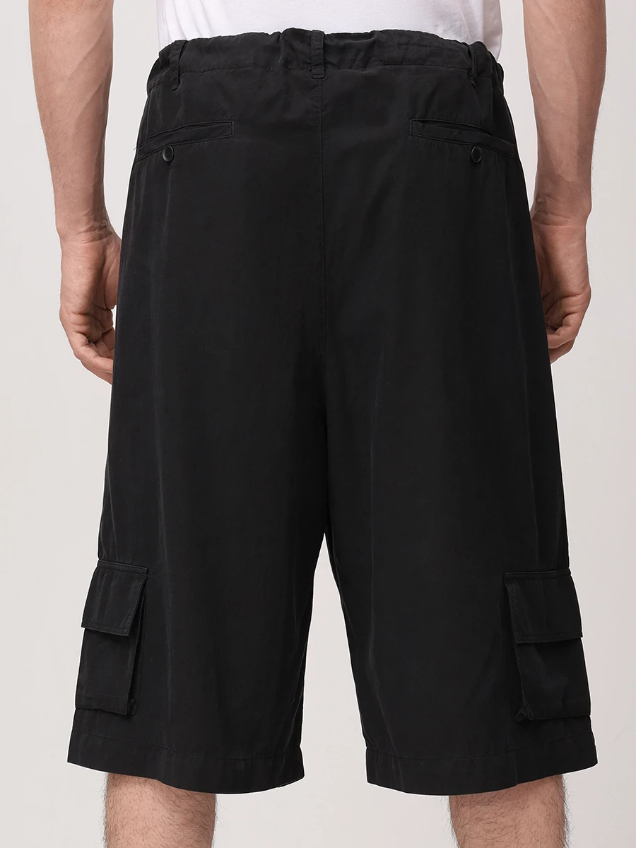 Шорты-карго однотонные
