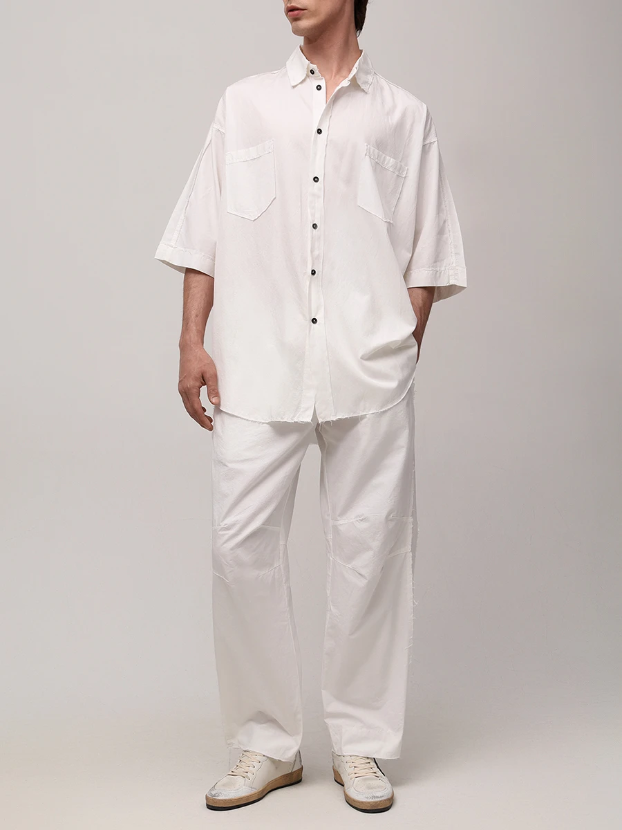 Рубашка Regular Fit однотонная