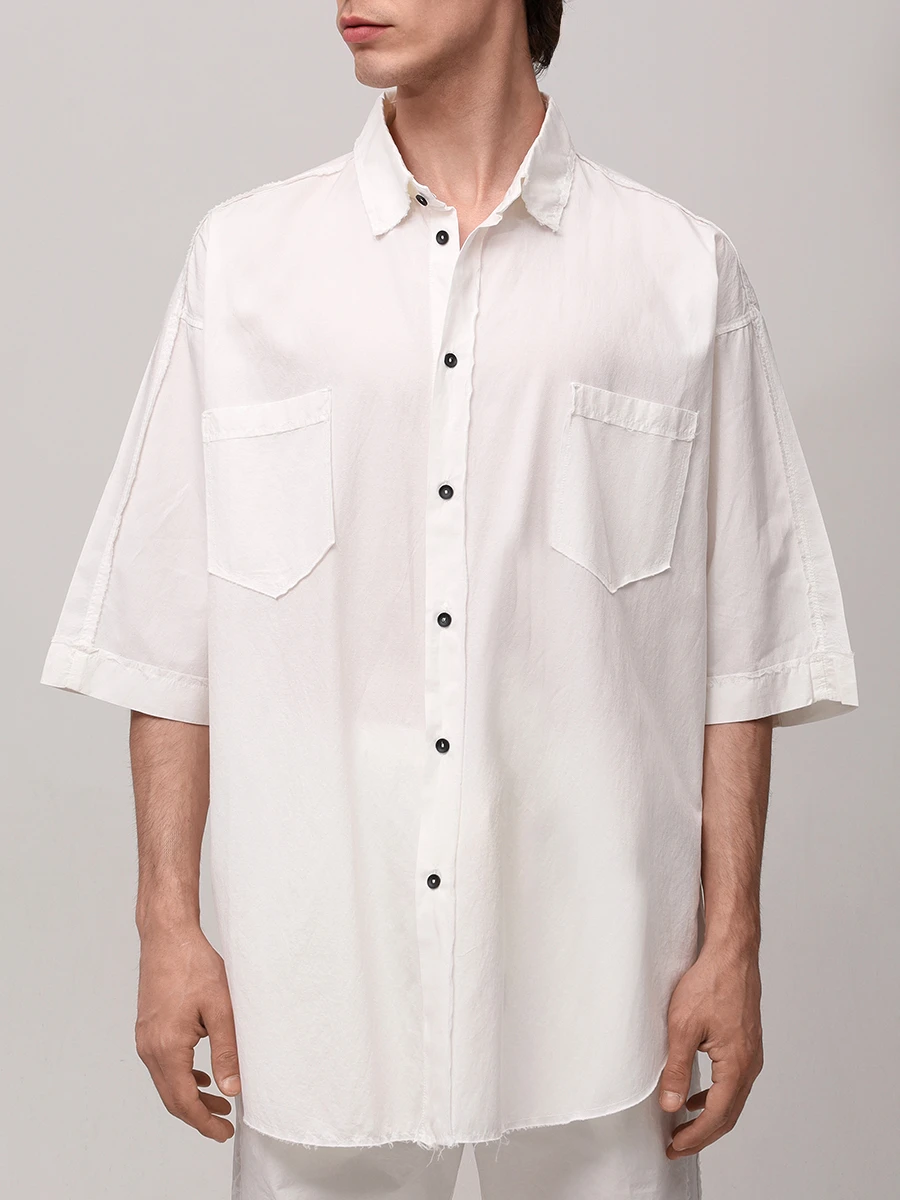 Рубашка Regular Fit однотонная