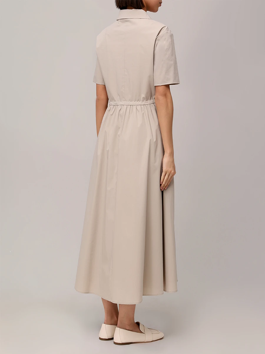 Платье однотонное