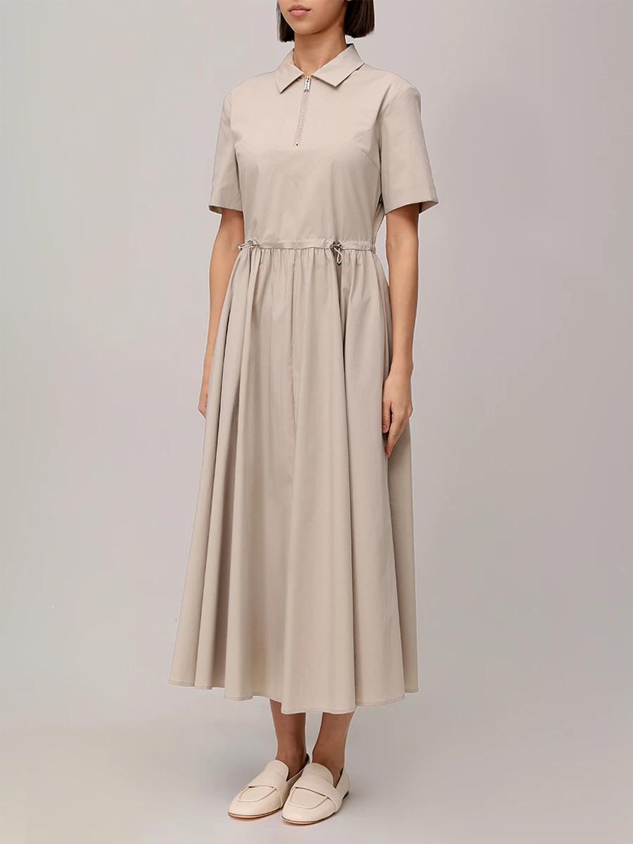 Платье однотонное