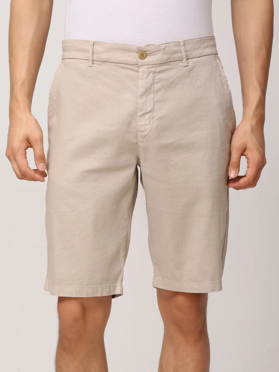 Шорты из хлопка и льна Cole