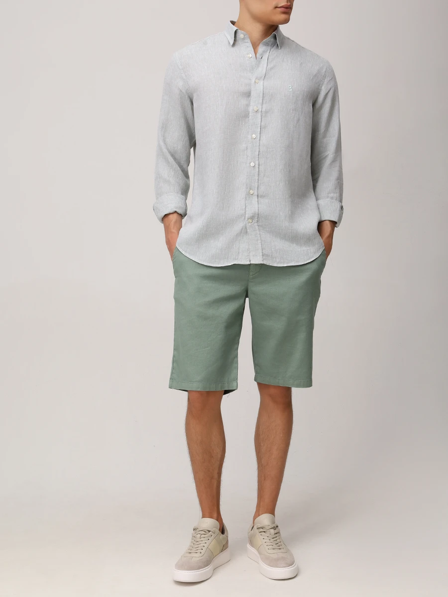 Шорты из хлопка и льна Cole