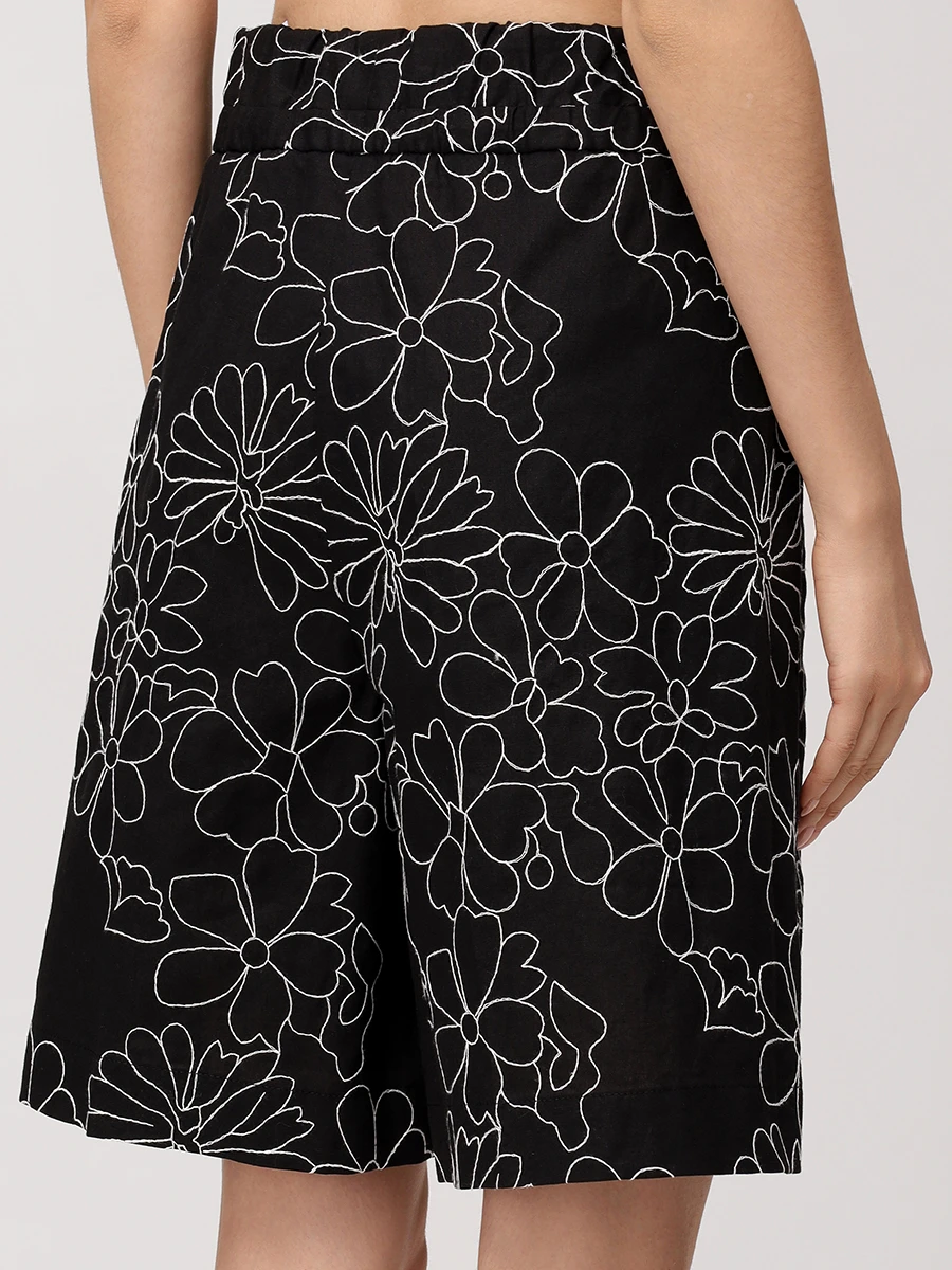 Шорты из хлопка и льна Cinzia