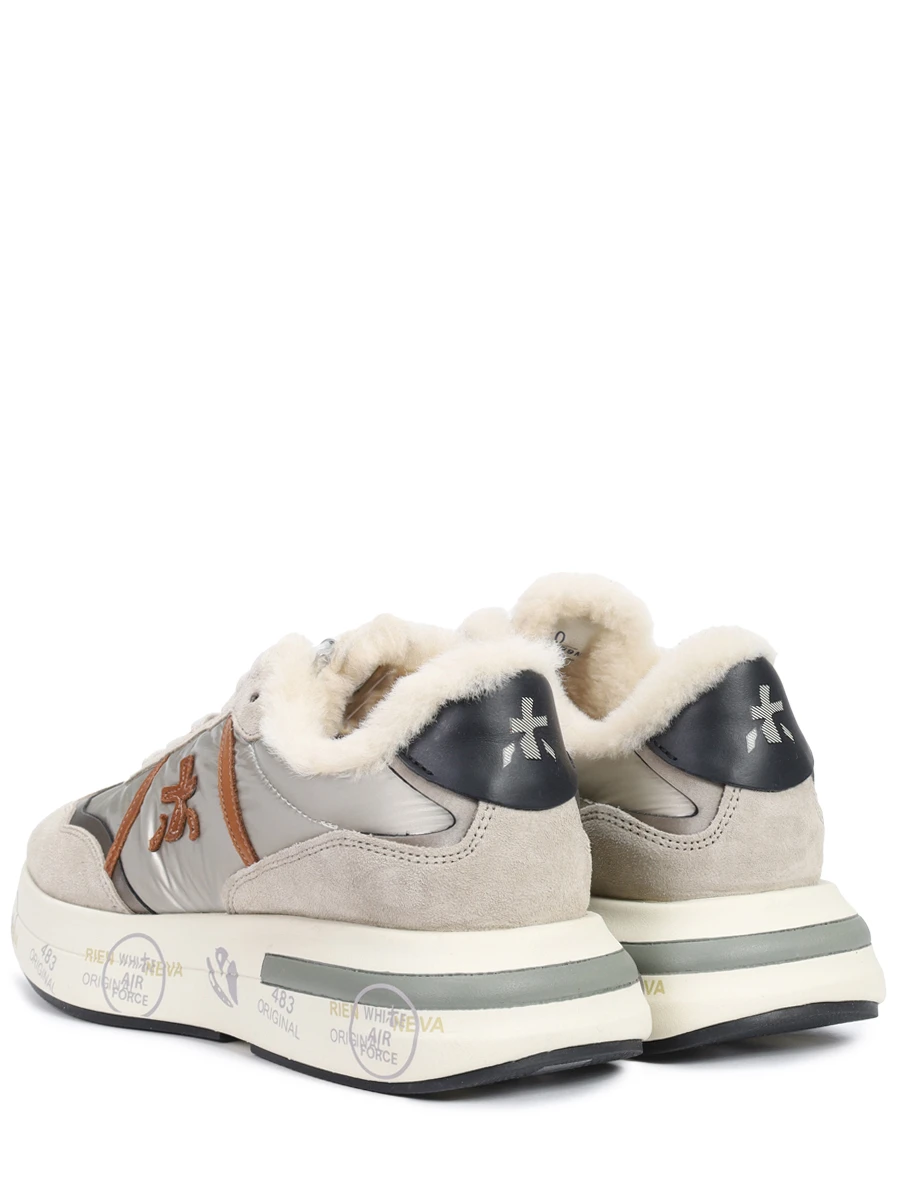 Кроссовки комбинированные на меху Cassie