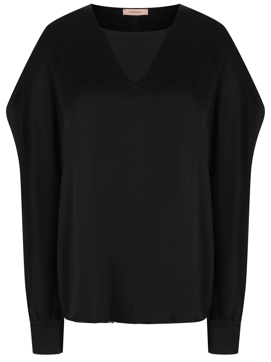 Блуза однотонная