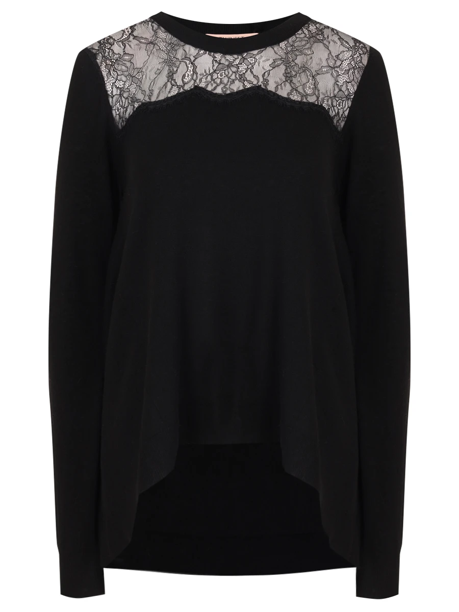 Джемпер с кружевом