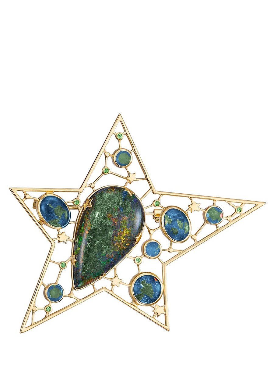 Брошь Лунная соната с опалом