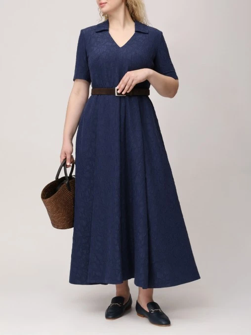 Платье из вискозы и шелка FREE AGE