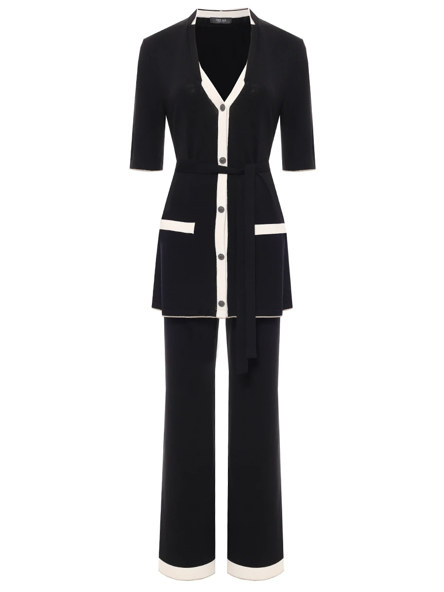 Костюм из шелка и вискозы