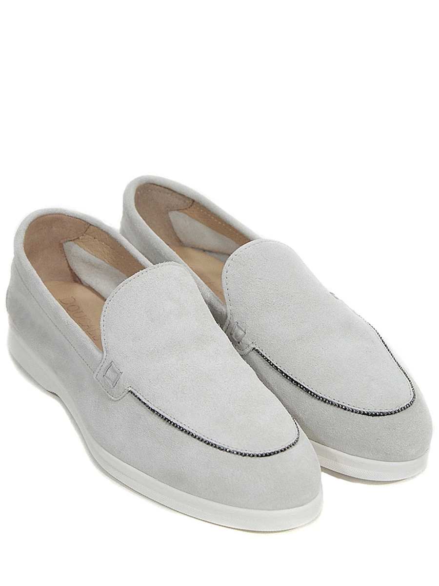 Лоферы замшевые