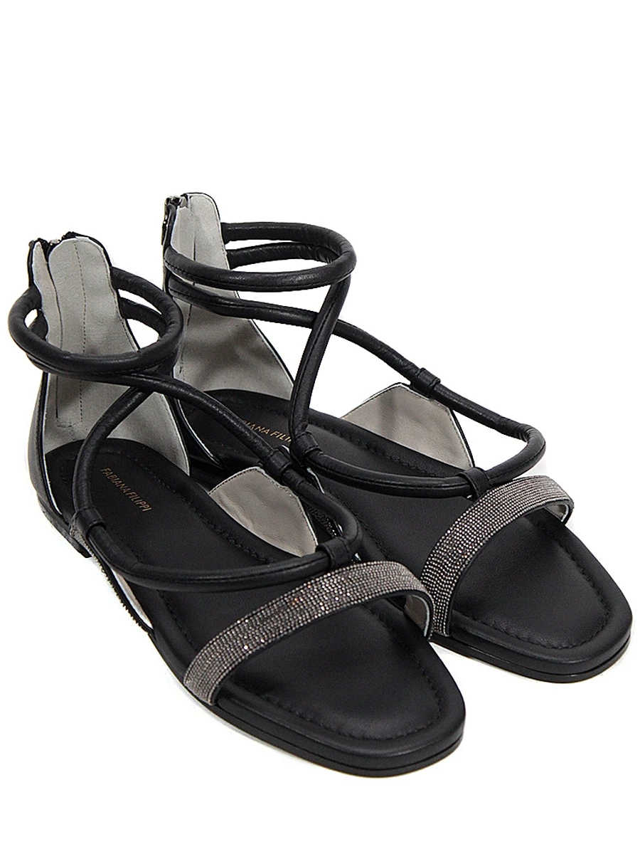 Сандалии кожаные