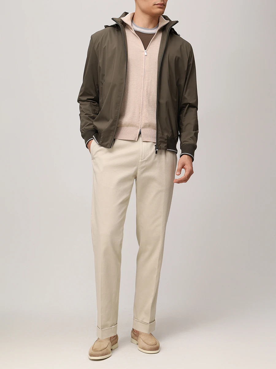 Бомбер однотонный