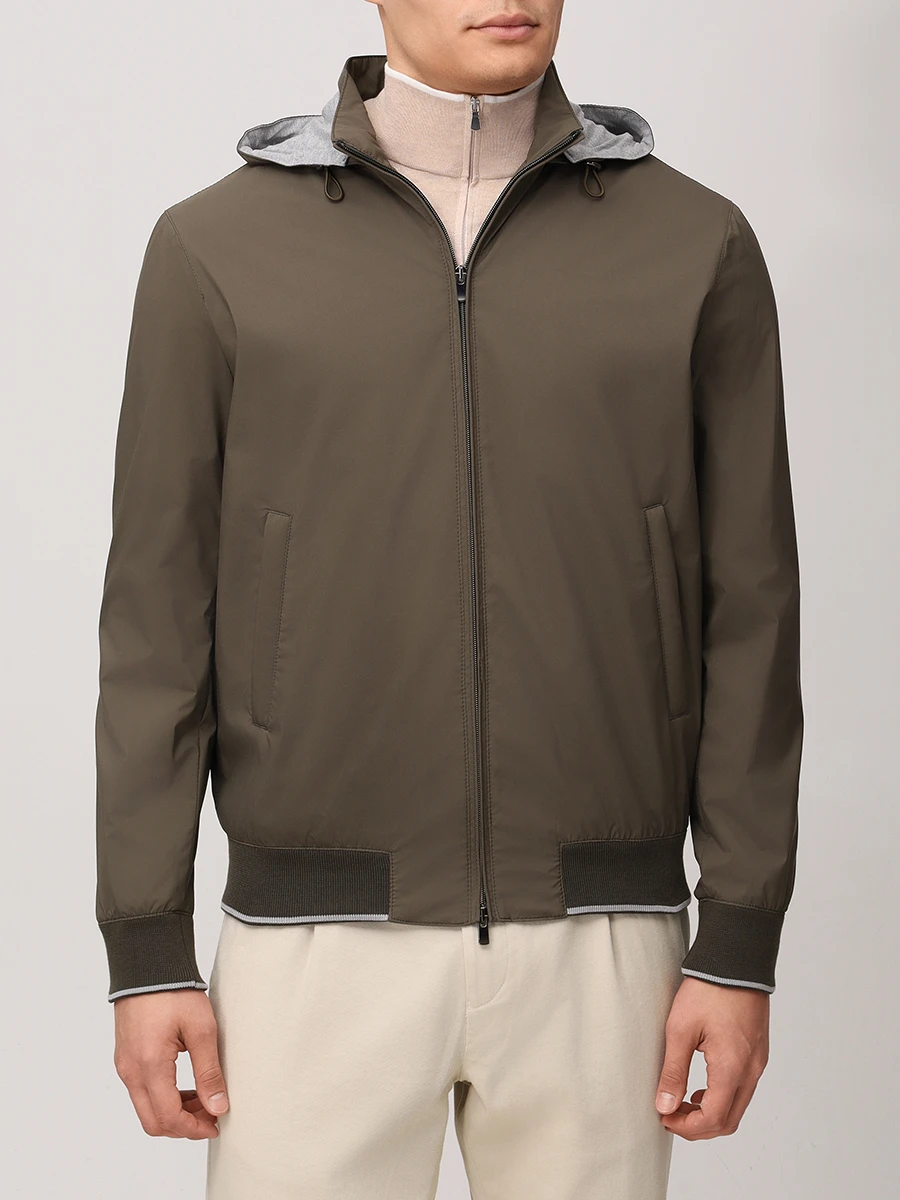 Бомбер однотонный