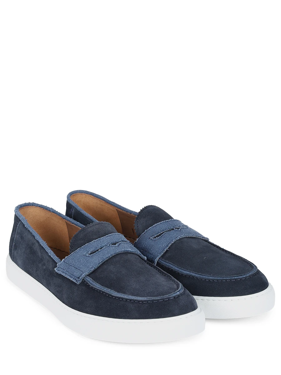 Слипоны замшевые