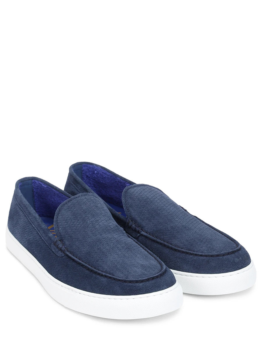 Слипоны замшевые