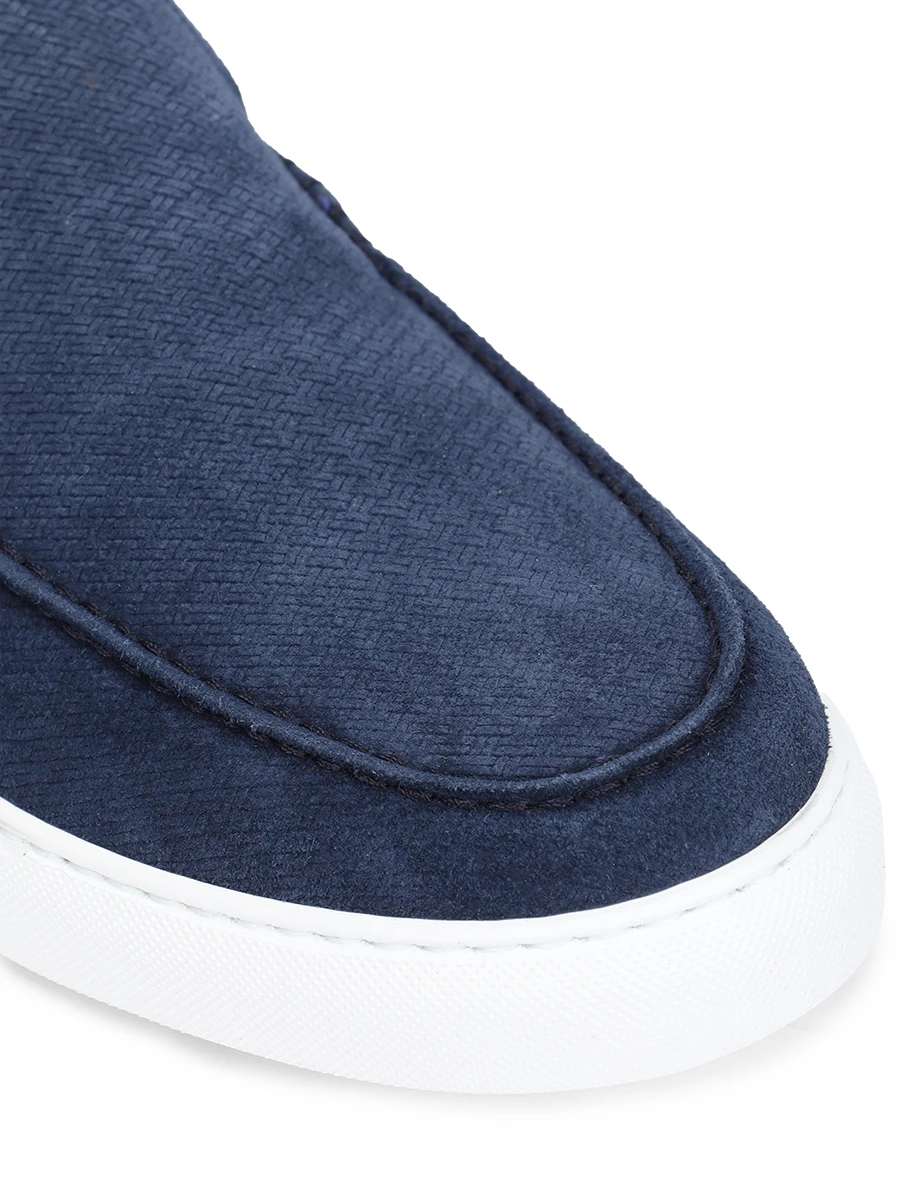 Слипоны замшевые