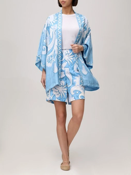 Накидка из вискозы и шелка ETRO