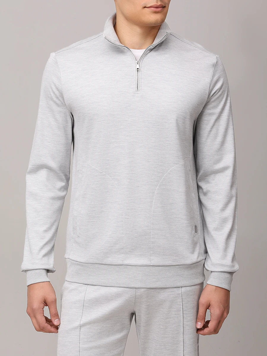 Толстовка из шелка и хлопка